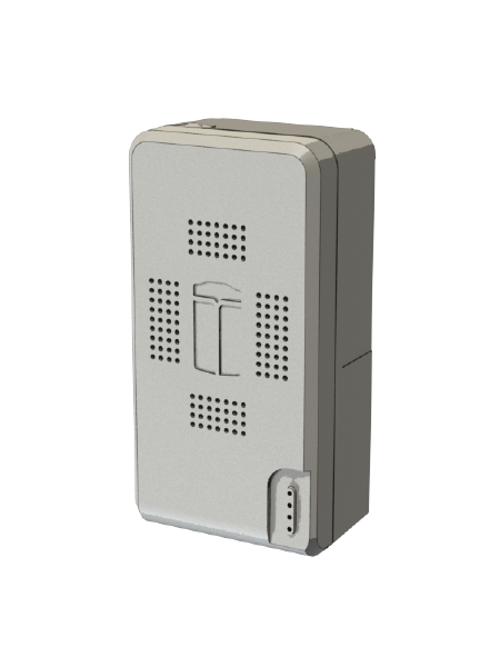 Front View of Lightbug Enviro GPS Tracker with Temperature and Humidity sensors