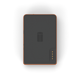 Front View of Lightbug Zero Small GPS Tracker with Long Battery Life