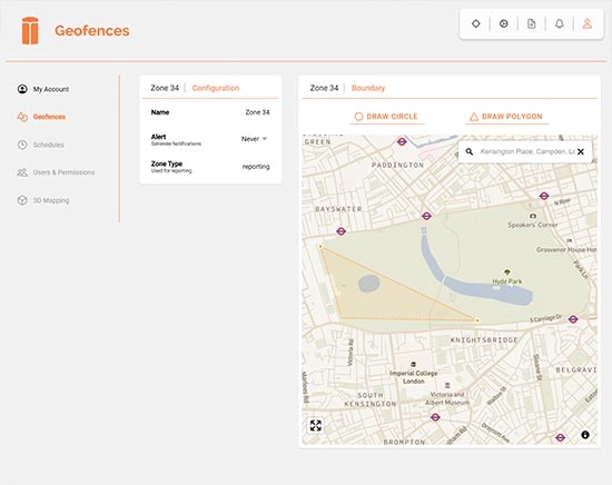 Geofence setup example step 3