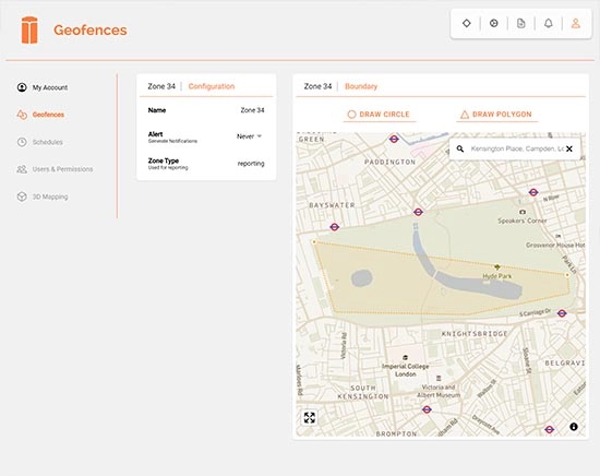 Geofence setup example step 5