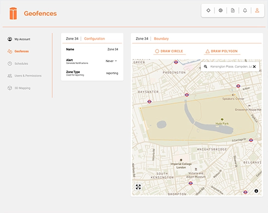 Geofence setup example step 6