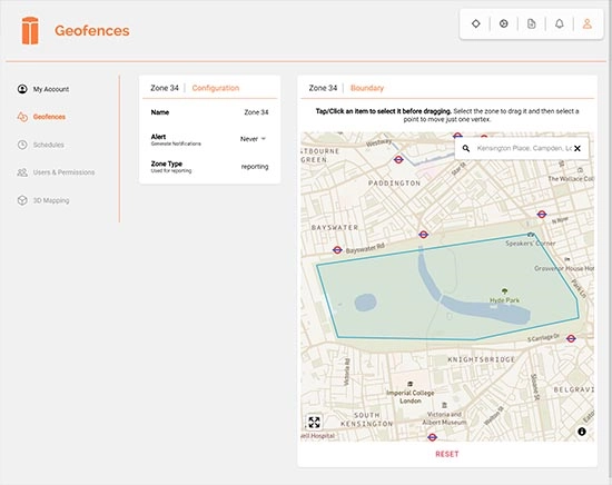 Geofence setup example step 7