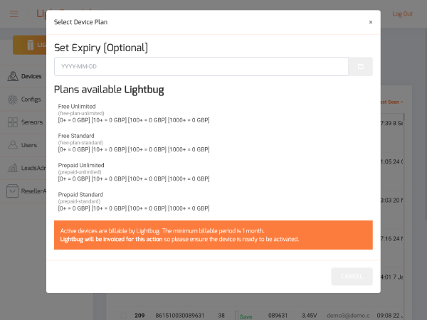 Manage your fleet easily with activations and configuration online