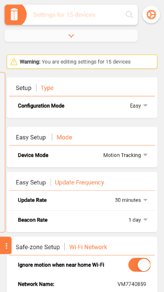 Easily update settings remotely