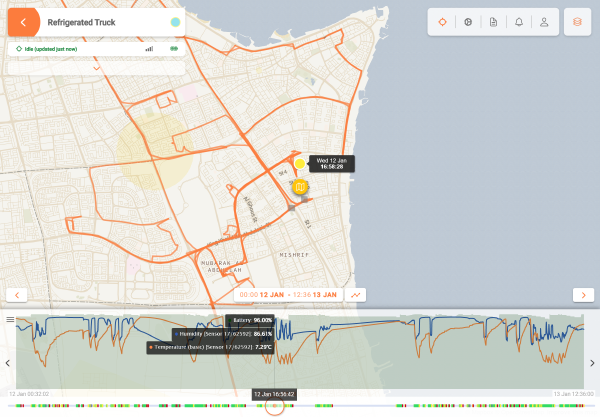 External Bluetooth temperature and humidity sensor data