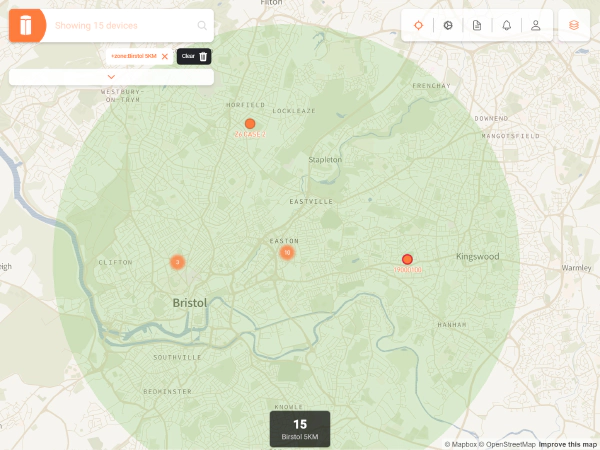 Easy geofencing and zone alerts