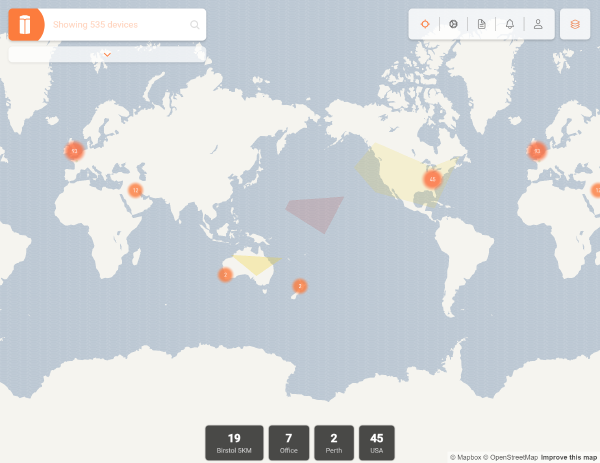 View all data on a single map